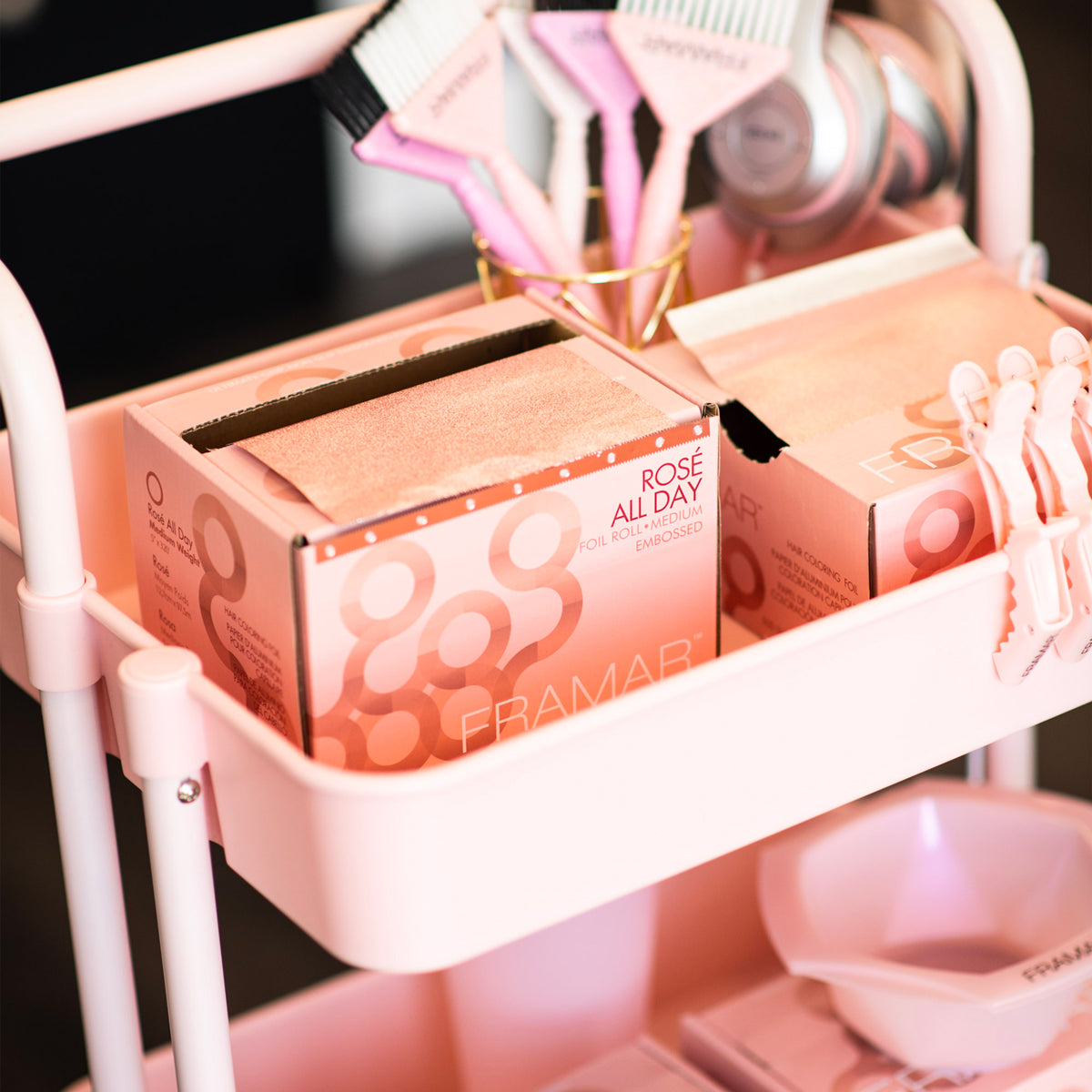 Alu Gaufré Rose 10cmx100mètres