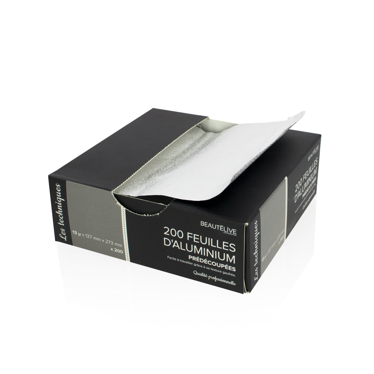 Feuilles d'aluminium prédécoupées 127x273mm x200