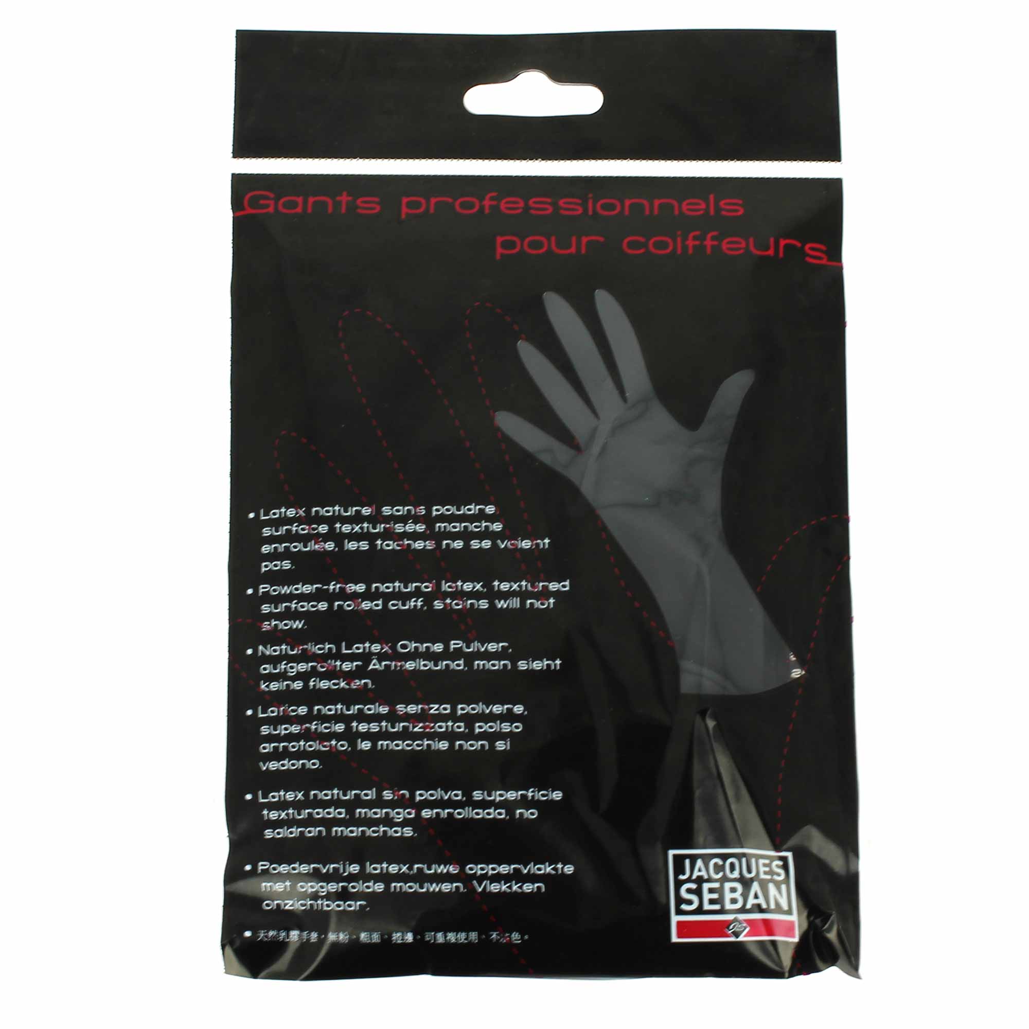 1 paire de gants noirs en latex