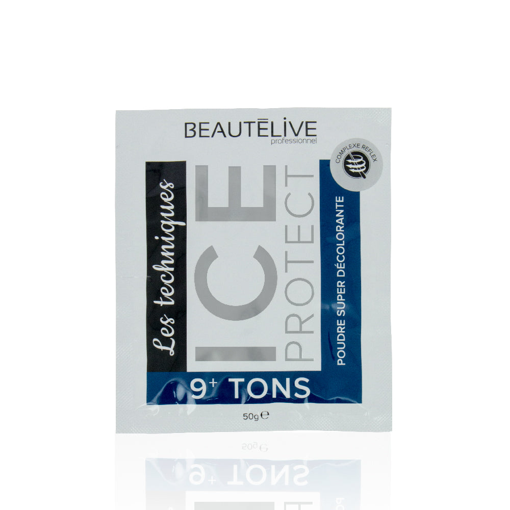 Sachet de poudre super décolorante avec système protecteur Ice Protect Les techniques