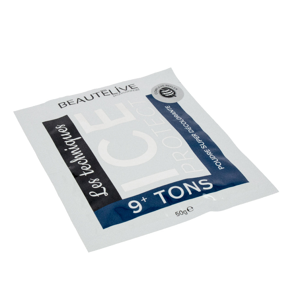 Sachet de poudre super décolorante avec système protecteur Ice Protect Les techniques